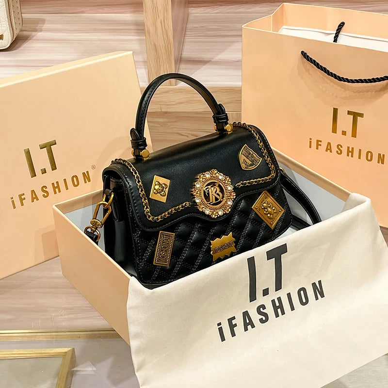 Borsa da donna designer brand handbag women's 2024 new spring/summer high-end texture single shoulder crossbody