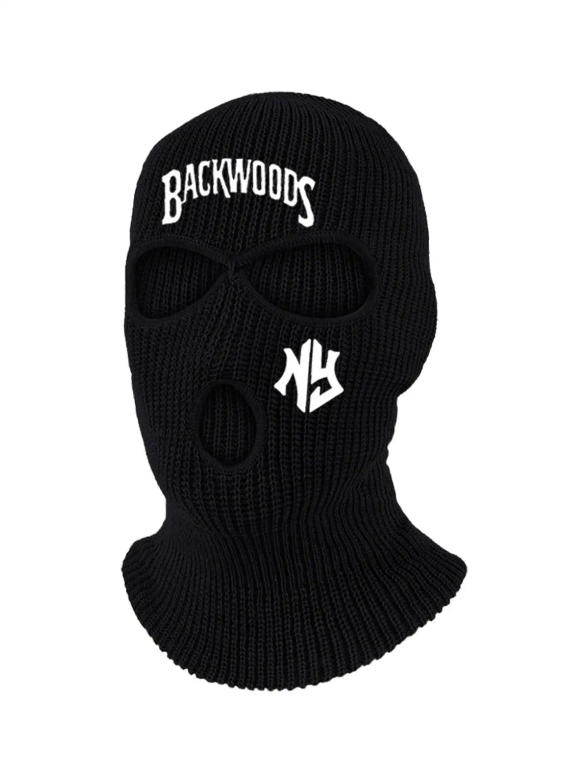 1/2PC 3 fori Halloween divertente cappello lavorato a maglia maschera da sci a pieno facciale passamontagna invernale caldo lavorato a maglia maschera a pieno facciale sport all'aria aperta