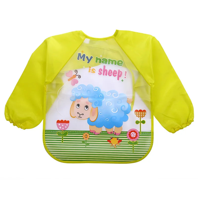 0-4 anni bavaglini per bambini impermeabili abbigliamento per bambini abbigliamento per bambini maniche lunghe grembiule bavaglino grembiule bavaglino Bandana abbigliamento