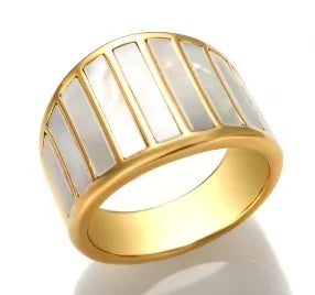 Anello minimalista con cuore d'amore in acciaio inossidabile per donna Anelli con zirconi intarsiati Gioielli di moda romantici impermeabili color oro
