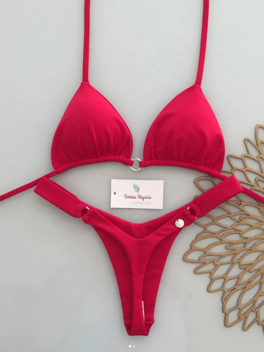 Micro Bikinis 2026 Push Up Women Swimsuits Sexy Swimwear Brazilian Bikini Set Thong Biquini Print Swimsuit Summer Beachwear
