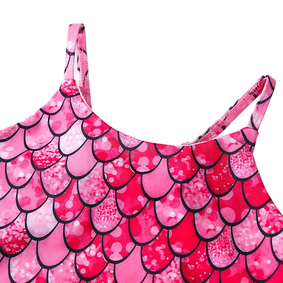 Costume da bagno a sirena per bambini costume da bagno intero per ragazze costume da bagno intero per ragazze Hot Spring Sling costume da bagno ad asciugatura rapida per sport acquatici