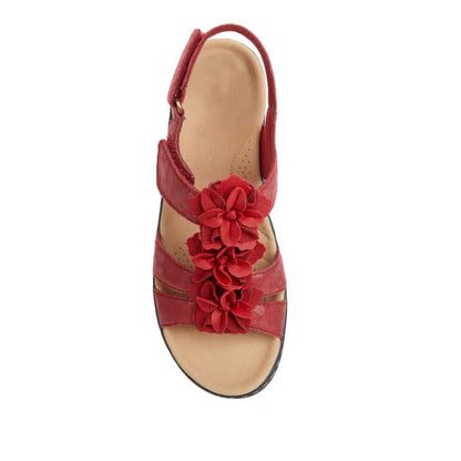 Nuovi Sandali Estivi 2026 da Donna con Zeppa Floreale, Scarpe Ortopediche Retrò Stile Romano, Comode e Casual con Punta Aperta