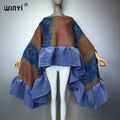 WINYI Abito Invernale Caldo, Mantella alla Moda, Poncho Invernale per Vacanze, Elegante Poncho da Festa per Donne, Mantello Boho, Abbigliamento Femminile