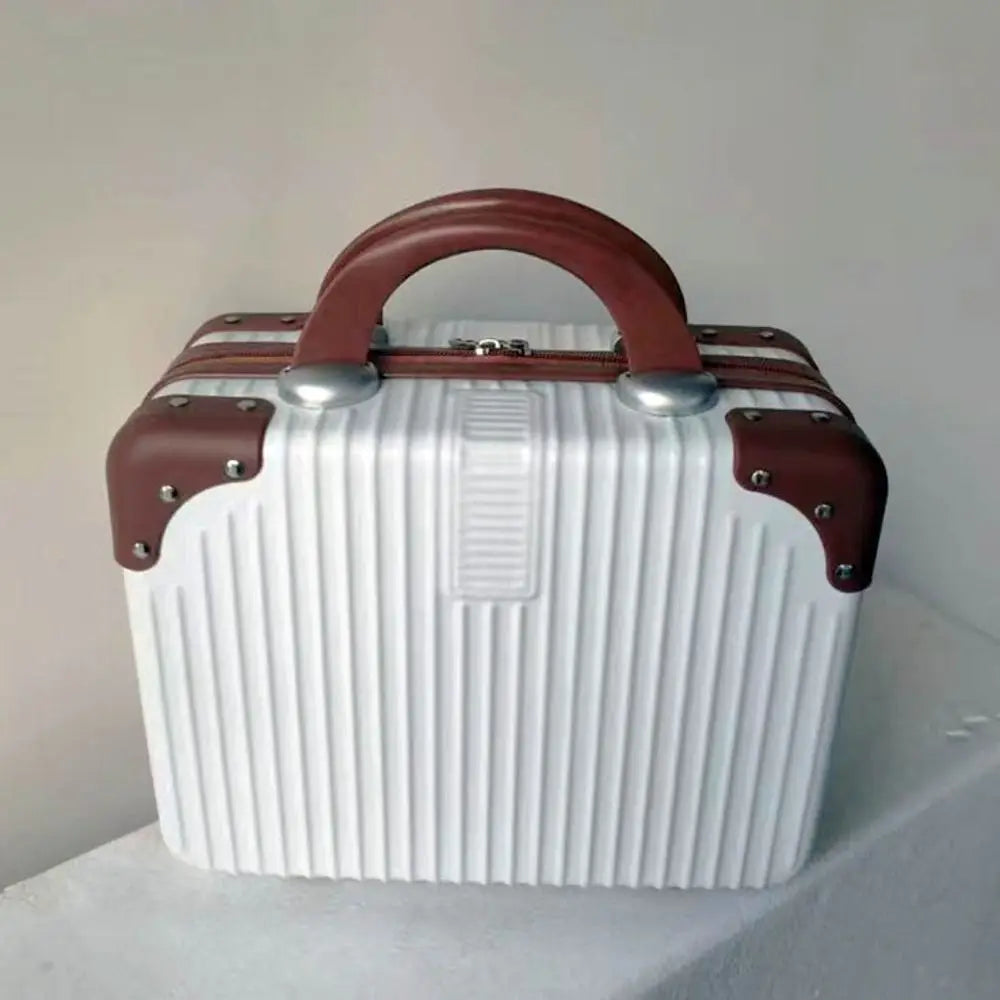 Mini valigia da viaggio leggera da 14 pollici Scatola per cosmetici Organizzatore per bagagli a mano impermeabile Custodia per trucco Piccola custodia da imbarco protettiva