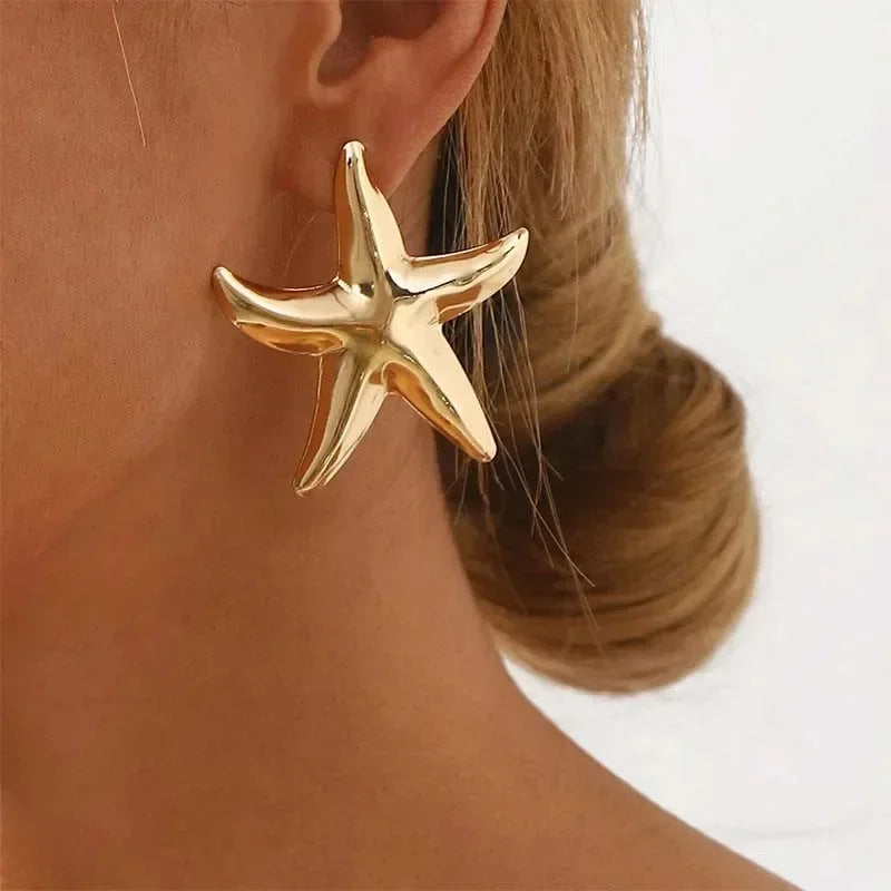 Nuovi orecchini a bottone in argento antico con personalità di conchiglia stereo gotica per uomo donna Ognissanti gioielli punk regalo accessorio per le vacanze