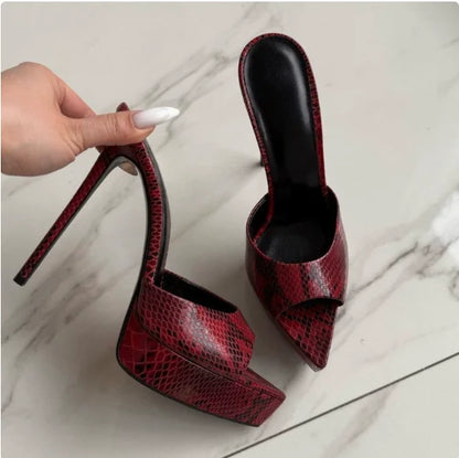 Sandali Estivi da Donna 2026 con Punta Aperta e Tacco a Spillo, Eleganti Scarpe da Ballo e da Cerimonia