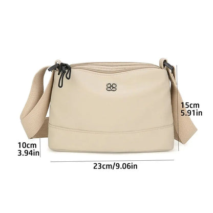 Nuova borsa a tracolla da donna in tessuto di nylon morbido Tasche multiple Borsa stile casual Borse a tracolla in tinta unita per ragazze