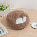 Winter Plush Pet Cat Bed Round Cat Cushion Cat House 2 in 1 Warm Cat Basket Pet Sleep Bag Cat Nest Kennel for Small Dog Suit New