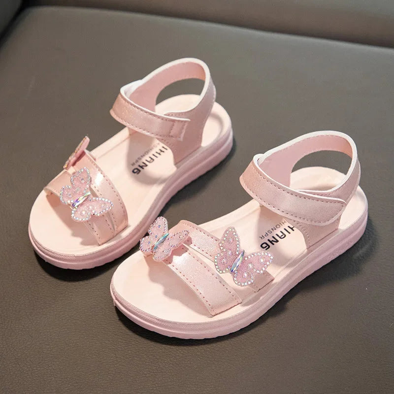 Mädchen-Sommersandalen Bunte Schleifensandalen für Kinder Rutschfeste Schuhe Mädchenschuhe verschleißfeste weiche Sohle Kostenloser Versand