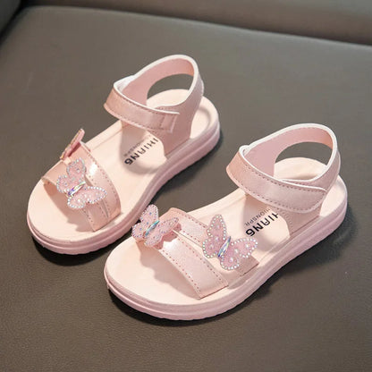 Mädchen-Sommersandalen Bunte Schleifensandalen für Kinder Rutschfeste Schuhe Mädchenschuhe verschleißfeste weiche Sohle Kostenloser Versand
