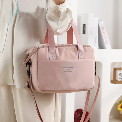 Borsa da pranzo portatile per donna OL Borsa da pranzo termica isolata Tote Cooler Borsa Bento impermeabile Borse a tracolla per alimenti da ufficio