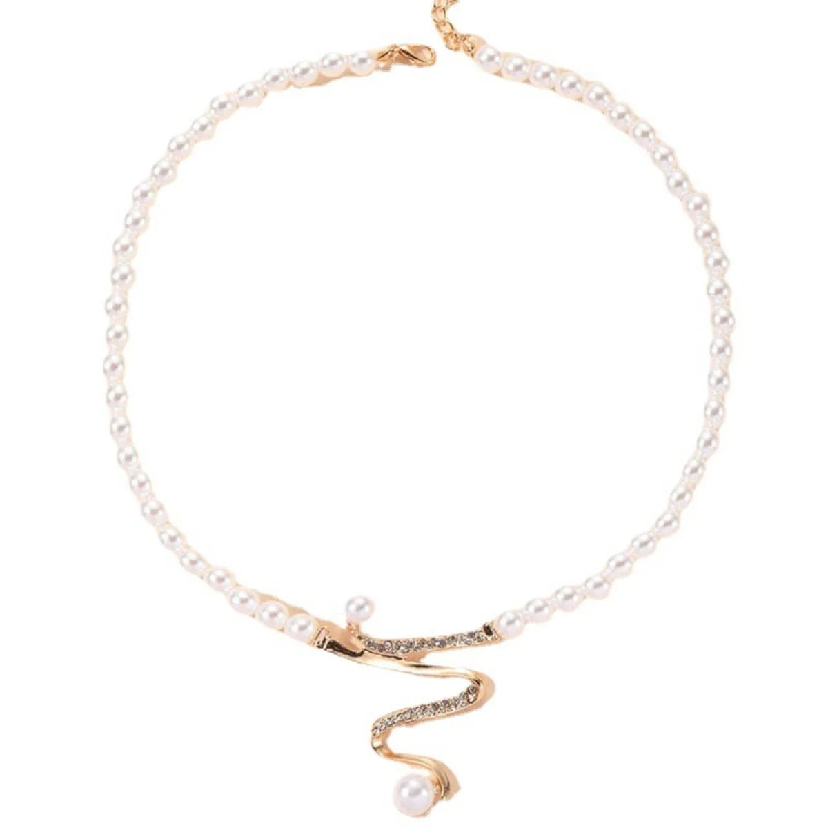 1 set di nuove donne da sposa festa di nozze imitazione perla strass collana orecchini set di gioielli