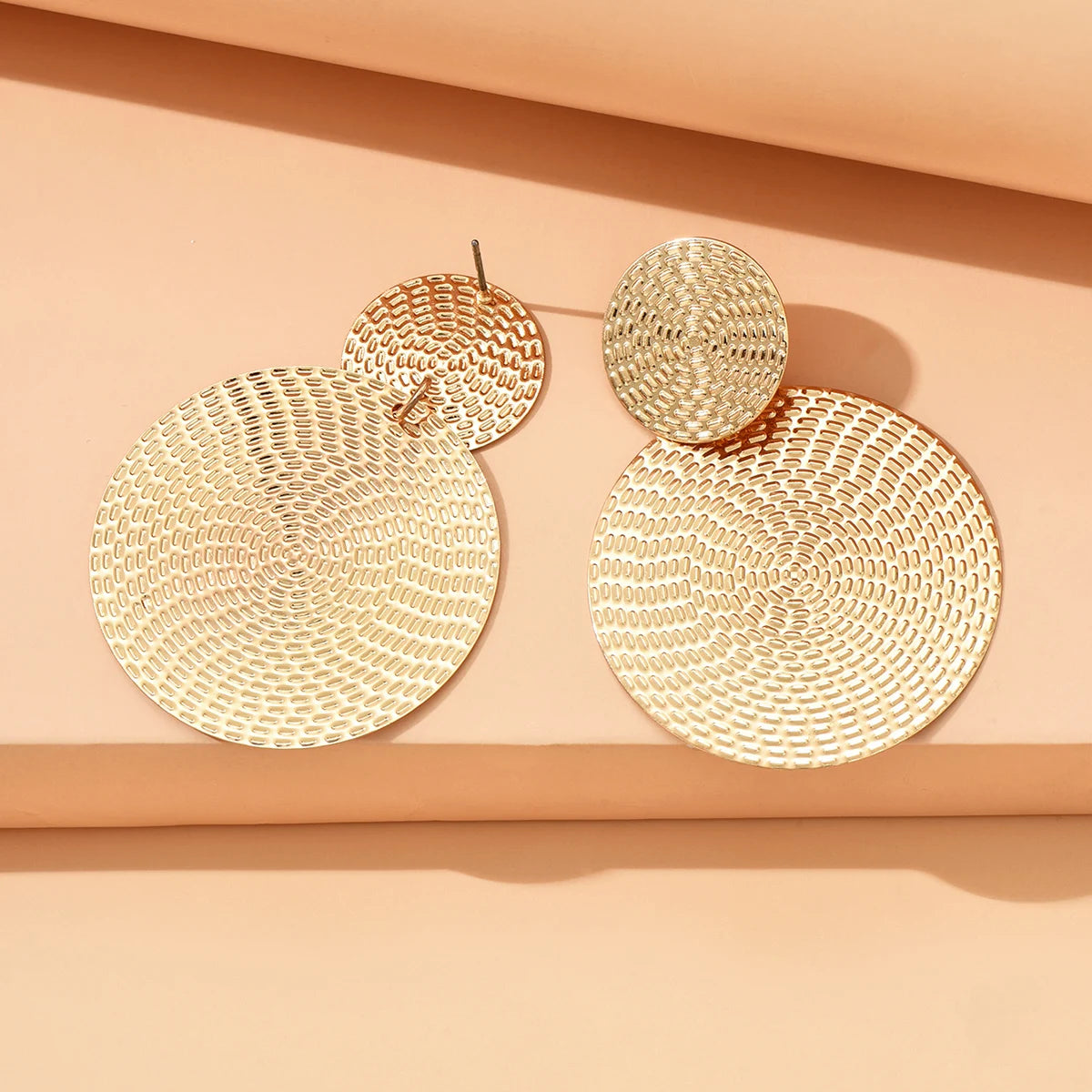 Aretes De Mujer Orecchini rotondi in metallo geometrico alla moda della Boemia per gioielli da sposa di moda da donna