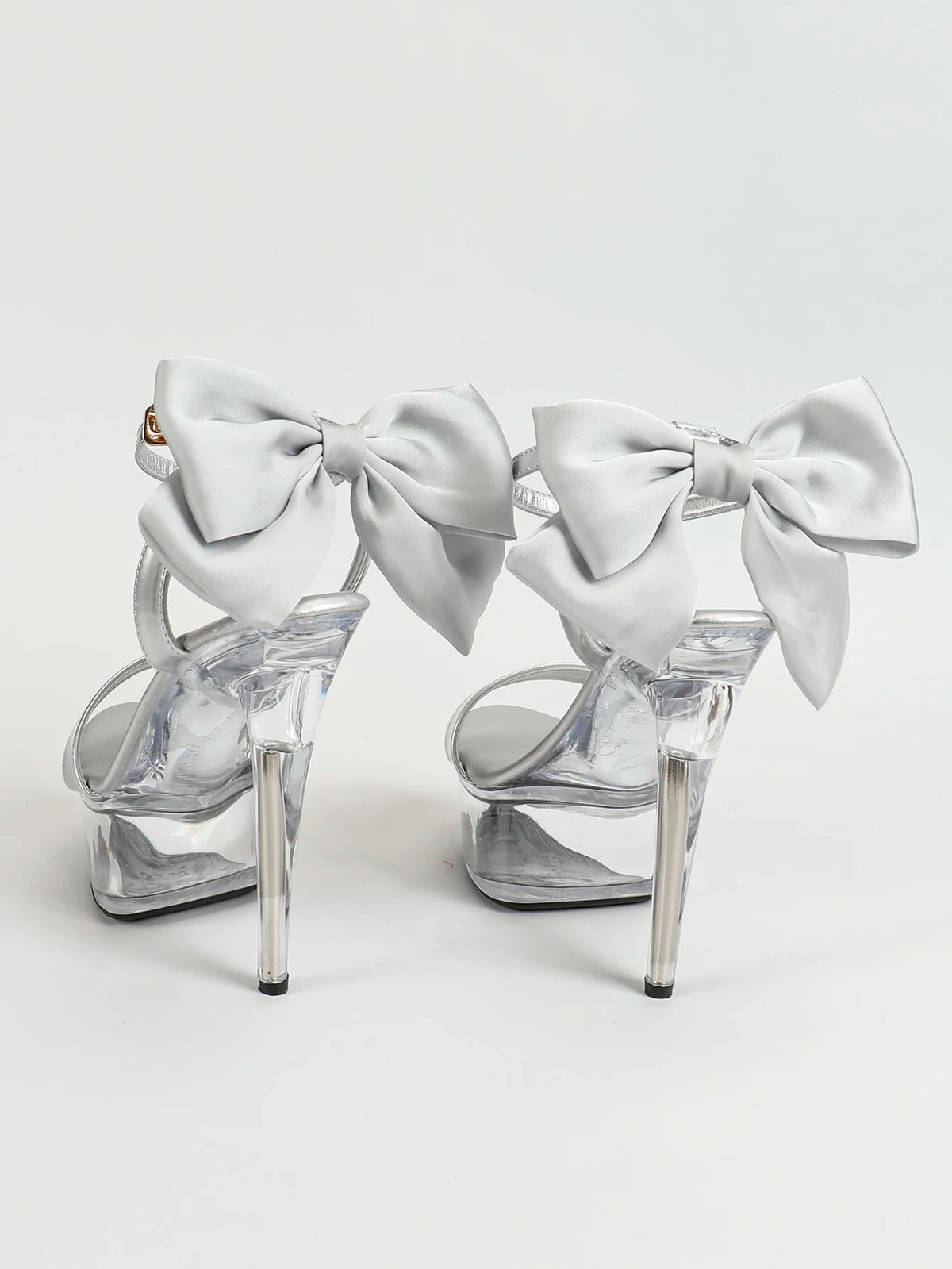 Summer Party Dress Shoes 15CM Stiletto Wedding Bride tacchi alti donna 2024 New Fashion Bow sandali con plateau di grandi dimensioni femalemuslimah