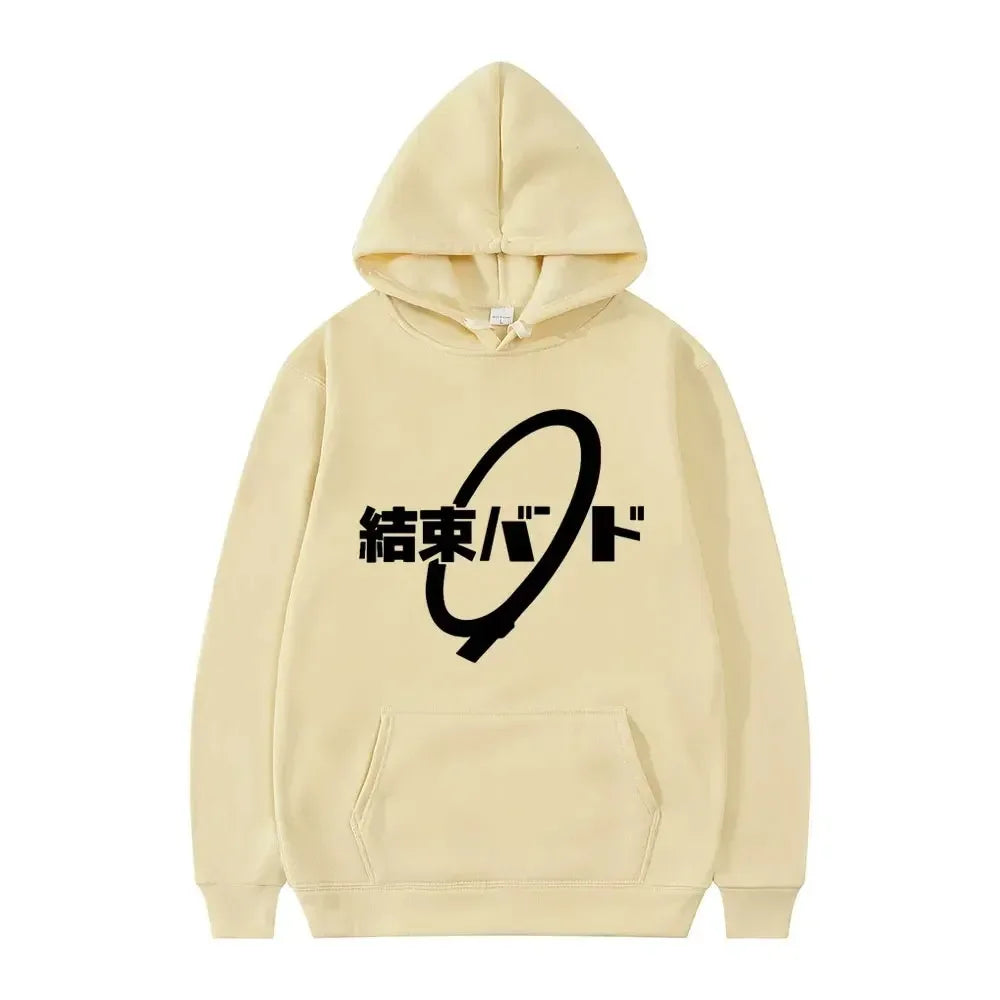 Anime Cos BOCCHI THE ROCK! Felpa con cappuccio Kessoku Band Logo coppie felpe con cappuccio Goto Hitori Ijichi Nijika Cospaly oversize manica lunga maschile