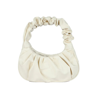 HOMEFISH Borse a tracolla a forma di nuvola in PU pieghettato alla moda per le donne Borse a tracolla per ascelle per il tempo libero Borsa per gnocchi Borse a mano per lo shopping femminile