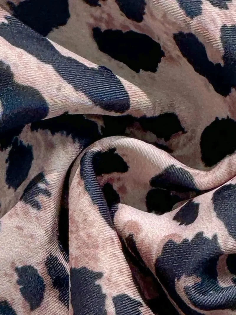 Neuer Leopard-Neckholder-Bikini-Set im europäischen und amerikanischen Stil für Damen, sexy Badeanzug – Kollektion 2025