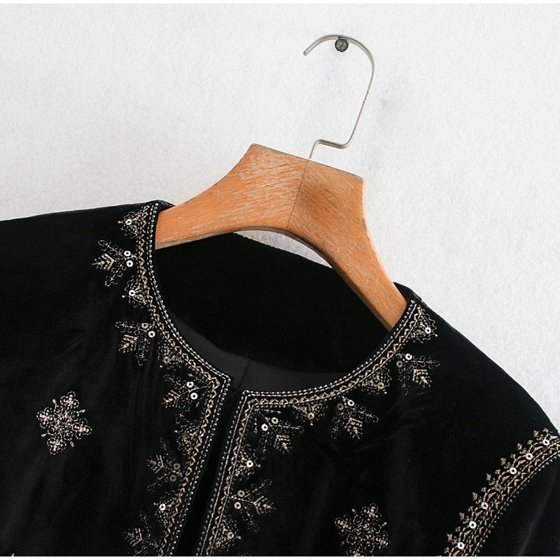 Gilet senza maniche modello Paisley vintage da donna con finiture in pelliccia di procione Gilet moda Capispalla 2025 Autunno Inverno Streetwear