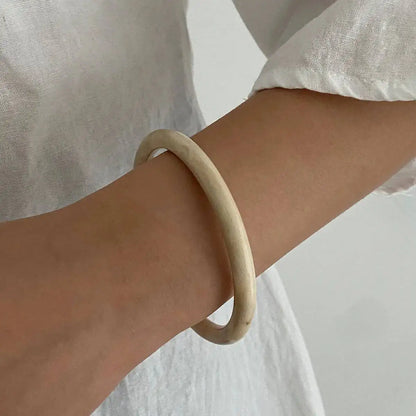 Ingemark 3 Stili Boho Braccialetti rotondi impilati in resina per le donne Braccialetti larghi etnici geometrici Accessori per gioielli a mano