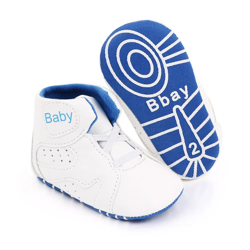 Meckior 2024 nuove neonate ragazze scarpe da ginnastica fondo morbido antiscivolo calcio per bambini scarpe sportive da basket primo camminatore scarpe da culla