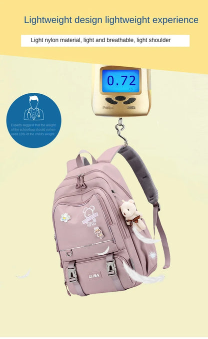 Borse da scuola per bambini per ragazze adolescenti Zaino grande Kawaii Zaino da scuola per studenti di medie dimensioni Borsa per libri Zaino da viaggio per laptop