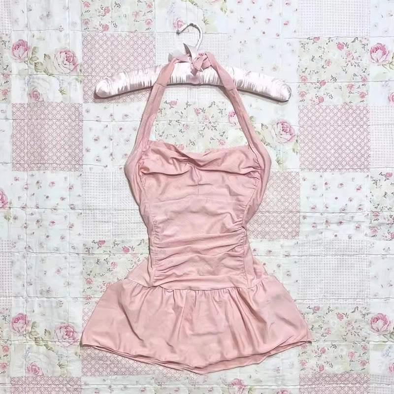 Y2k Harajuku Solido Bianco Vintage Senza Maniche Punk Gotico Abiti Estivi Slim 2000s Abito Corto In Pizzo Punk Sexy Vestito Delle Donne di Modo