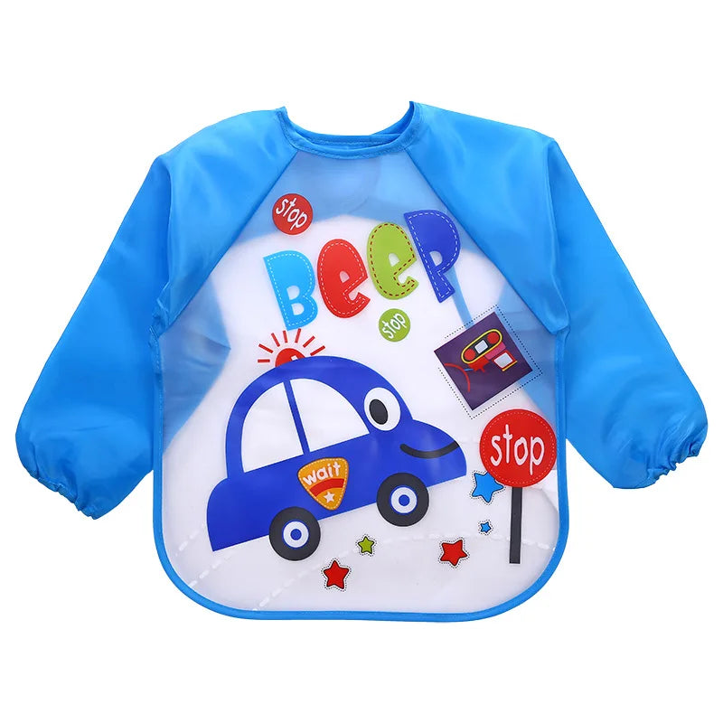 0-4 anni bavaglini per bambini impermeabili abbigliamento per bambini abbigliamento per bambini maniche lunghe grembiule bavaglino grembiule bavaglino Bandana abbigliamento