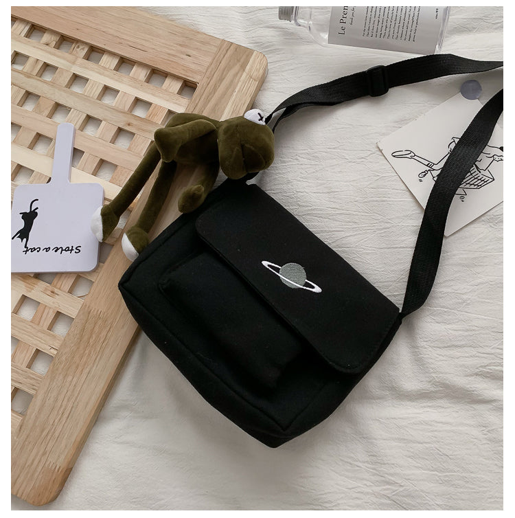 Borsa a tracolla per studenti con collage casual Borsa piccola da donna Borsa a tracolla in tela per donna Borse a tracolla con stampa Bolsas Sac