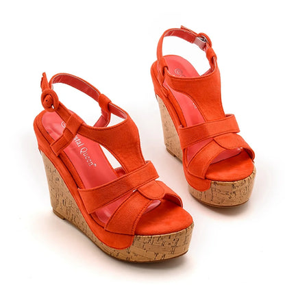 Sandali con plateau Summer Fashion Women Bohemia Style tacco alto bocca di pesce Peep Toe zeppe scarpe per le donne Sandalias De Mujer