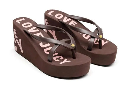 8cm 11cm zeppe estive infradito per le donne panno Clip Toe Chunky Platform pantofole donna Plus Size sandalo da spiaggia antiscivolo leggero