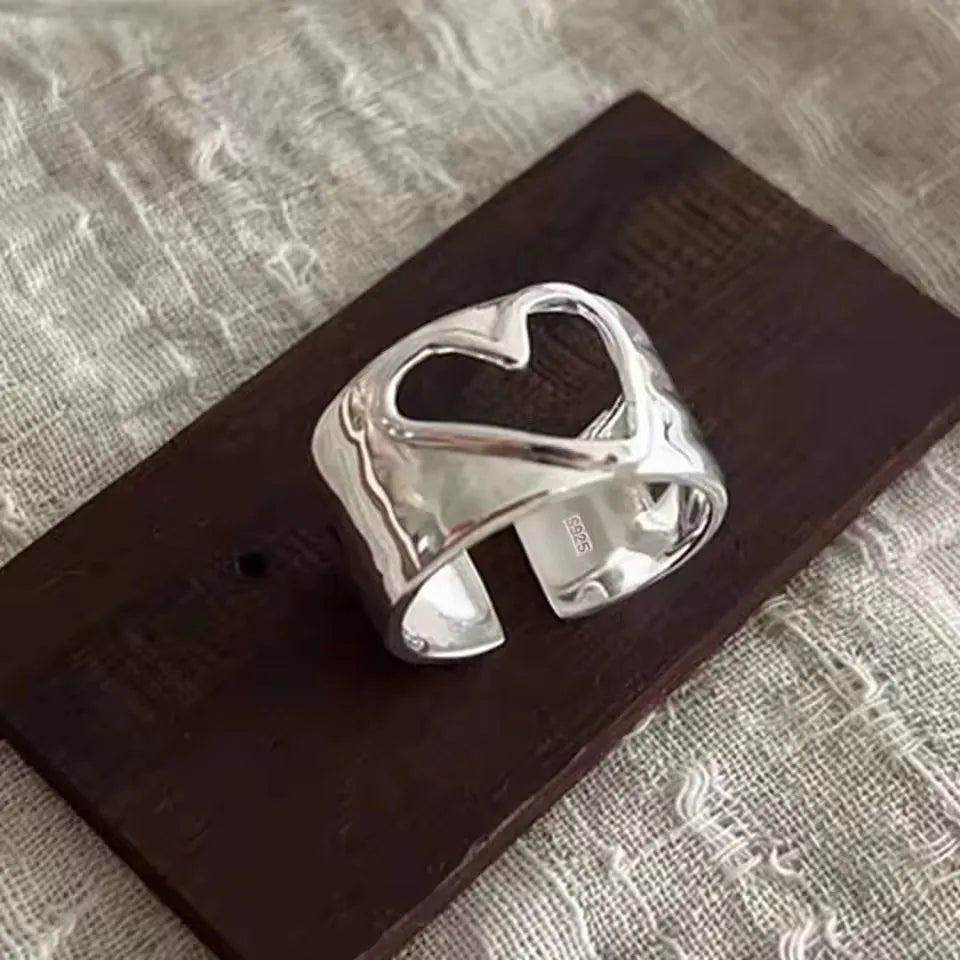 Anelli in Argento Sterling 925, Nuovi Gioielli da Festa, Charm Vintage, Design Geometrico a Doppio Strato, Accessori Regalo, Dropshipping