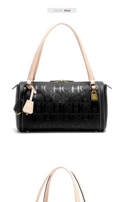 CH Borsa Boston da donna Autunno Inverno Nuova collezione Borse a tracolla con texture design a lettera