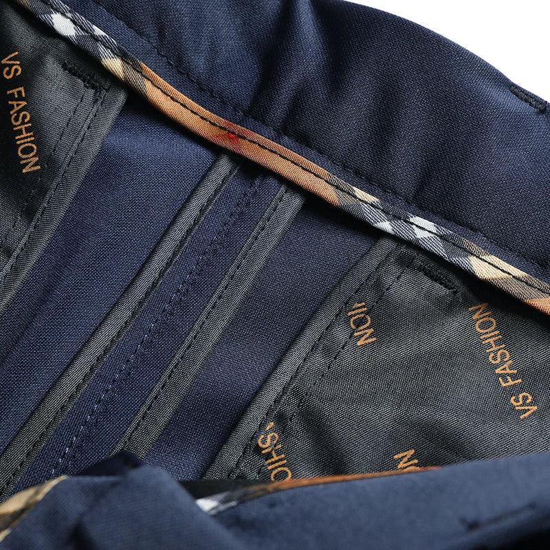 29-42 Pantaloni estivi da uomo Pantaloni casual elasticizzati dritti sottili senza traccia, senza tessuto da stiro, sensazione setosa e fresca