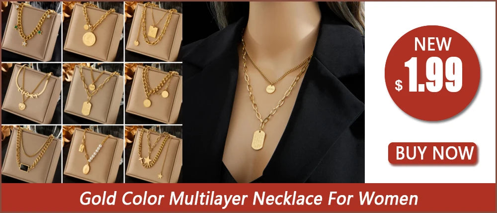 DIEYURO Collana a catena di perle con perline geometriche in acciaio inossidabile 316L per le donne Nuove ragazze punk girocollo spesso gioielli regali per feste