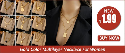 DIEYURO Collana con ciondolo occhi azzurri con serratura a forma di farfalla in acciaio inossidabile 316L per le donne Nuovi regali di gioielli con catena girocollo multistrato