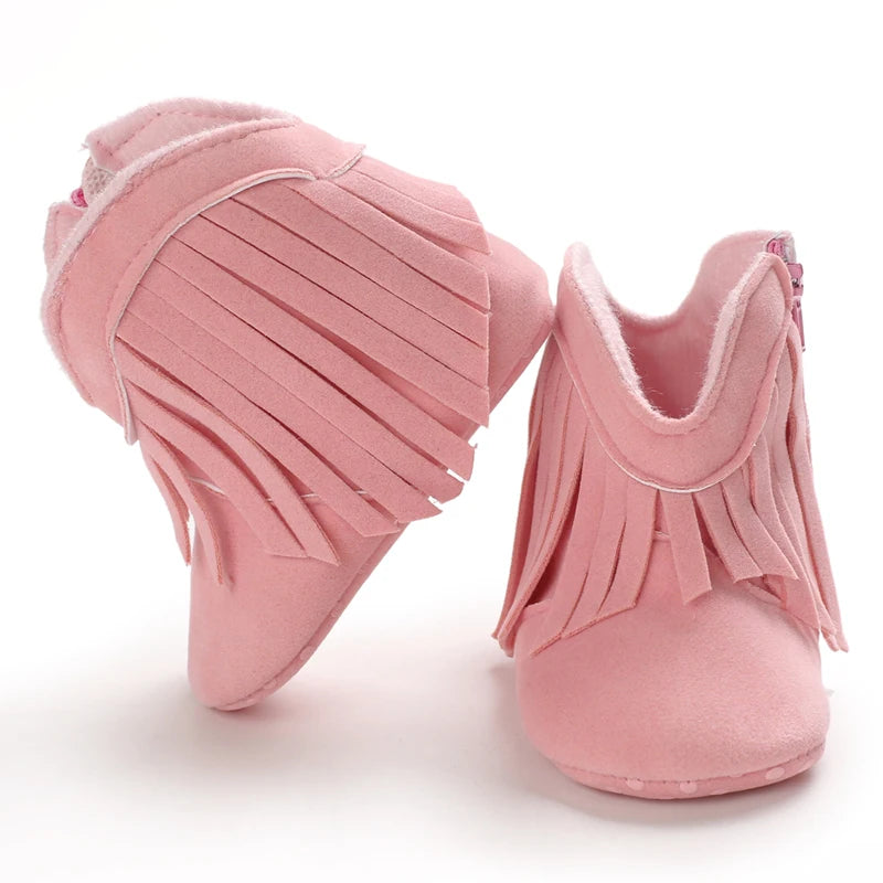 Calzature per bambini Stivali Neonati Prewalker Per Unisex Neonati maschi Ragazze Inverno Tenere al caldo Mocassini Nappa Calzature Scarpe 0-18M