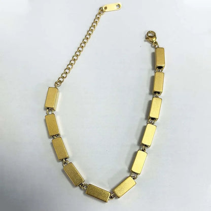 Bracciale a catena con ciondolo a forma di cuore o rotondo in acciaio inossidabile