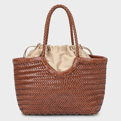 Borsa da donna in paglia intrecciata 2in1 Borsa da ascella in paglia con tracolla regolabile Borsa a tracolla per gnocchi di grande capacità per borsa a secchiello da spiaggia estiva