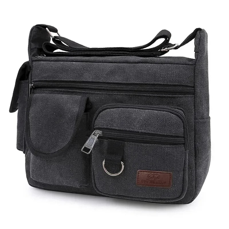 Borsa a Tracolla in Tela da Uomo, Borsa Casual da Viaggio, Borsa Messenger di Lusso, Borsa a Mano di Alta Qualità, Borsa da Petto alla Moda