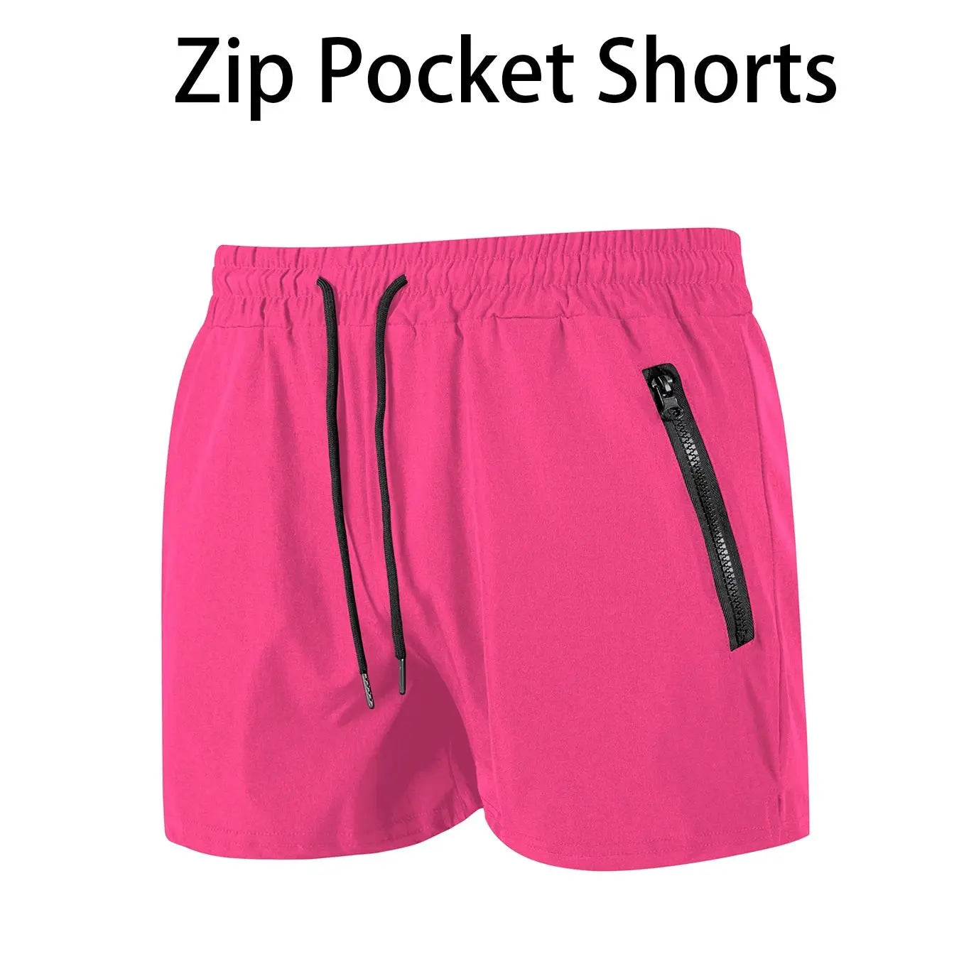 Costume da bagno da uomo con tasche con cerniera Fodera in rete Pantaloncini da spiaggia estivi Costume da bagno da bagno ad asciugatura rapida Costume da bagno