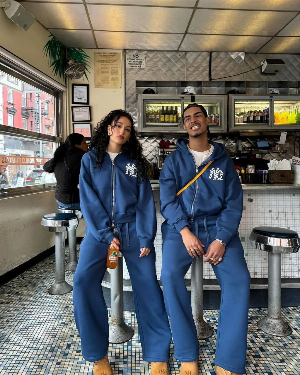 Maglione con cappuccio con cerniera vintage americano 2025 nuovo top stampato alla moda primaverile ed estivo europeo e americano