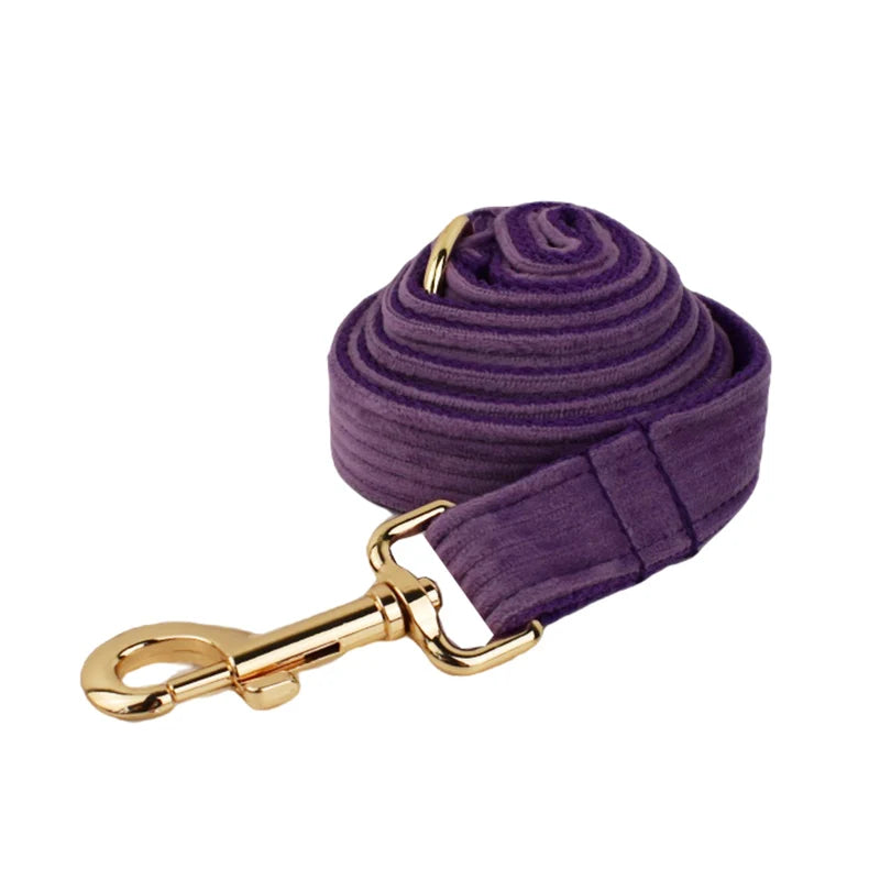Set Collare e Guinzaglio per Cani in Corduroy Epic con Targhetta Personalizzata Incisa, Accessori per Animali Domestici, Guinzaglio per Cani in Corduroy15