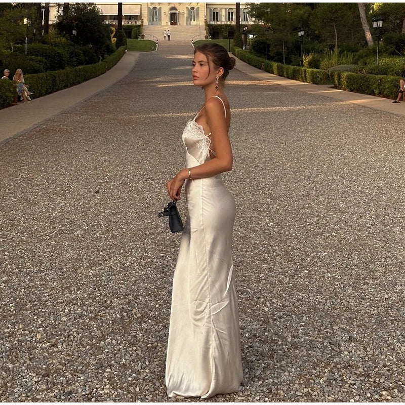 Abito senza spalline patchwork in pelliccia sintetica Abito da donna sexy con spalle scoperte Manica intera Vita stretta Abiti slim Abiti da sera chic da donna