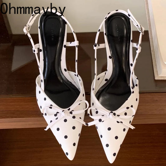 Sandales d'été à talons hauts pour femmes, mules élégantes en satin avec nœud papillon, chaussures de soirée