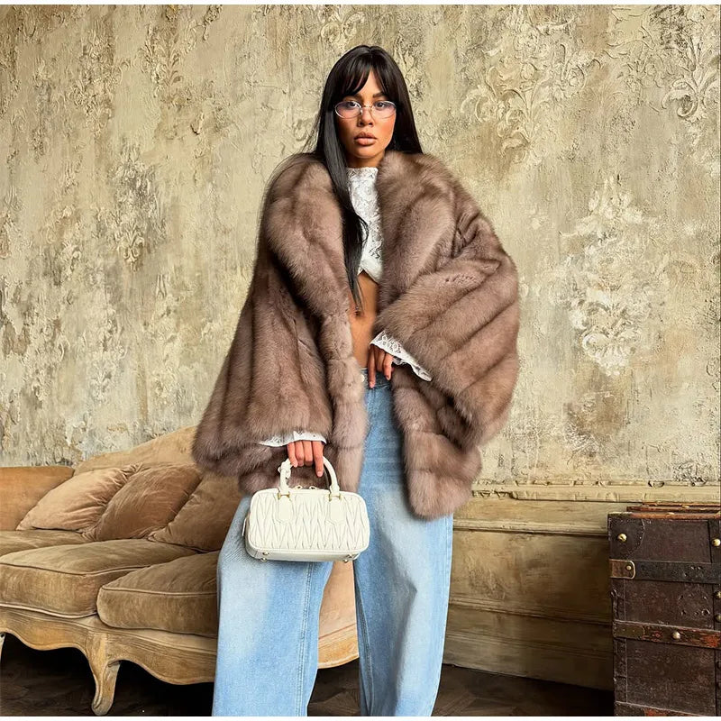 Pullover lavorati a maglia a collo alto scozzese da donna Chic manica lunga maglione corto caldo allentato Lady Autunno Inverno Pendolarismo Maglieria da strada