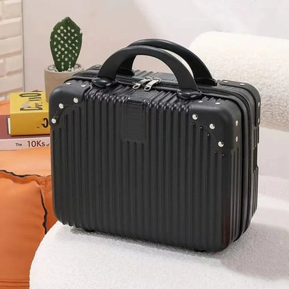 Mini valigia da viaggio leggera da 14 pollici Scatola per cosmetici Organizzatore per bagagli a mano impermeabile Custodia per trucco Piccola custodia da imbarco protettiva