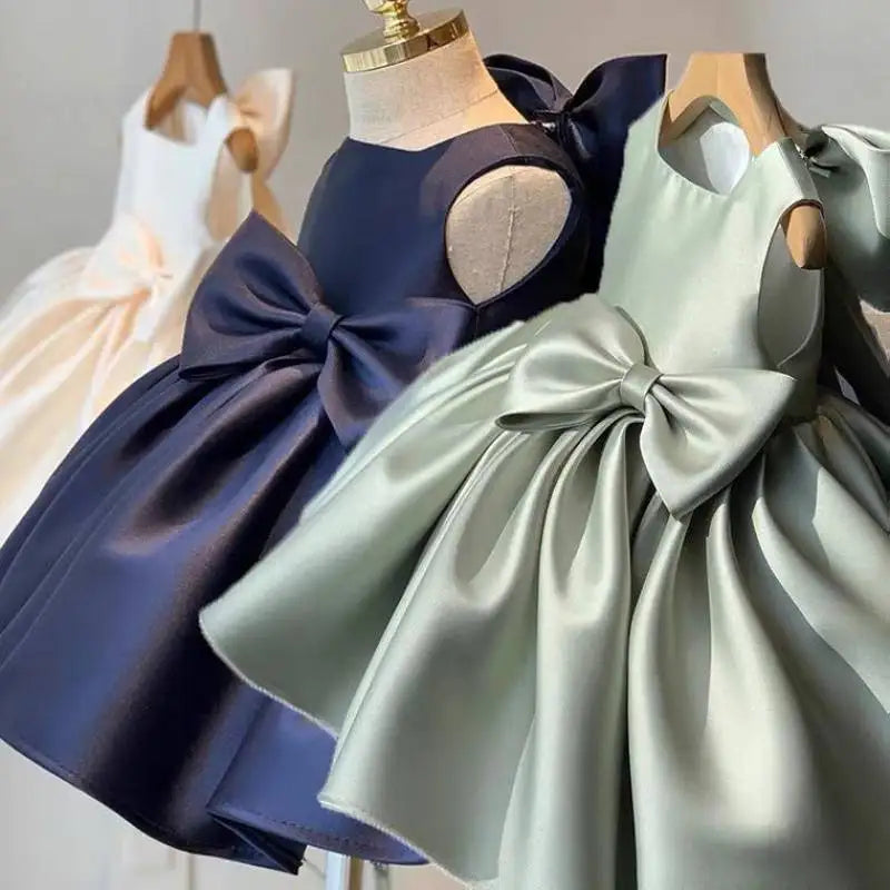 Fiore neonate matrimonio compleanno Bownot abiti abbigliamento bambino bambini principessa abito da ballo abito Costume abiti per 1-10 anni