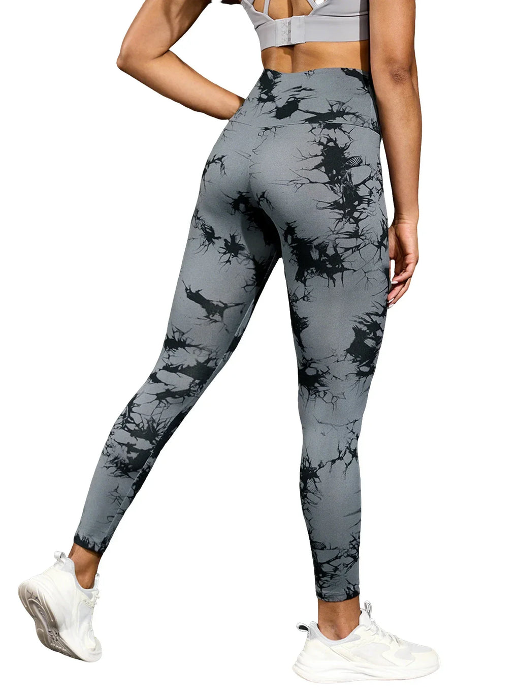 Leggings tie-dye super morbidi a vita alta per le donne Yoga Corsa Palestra Non vedere attraverso allenamento Collant atletico Push Up Palestra Fitness