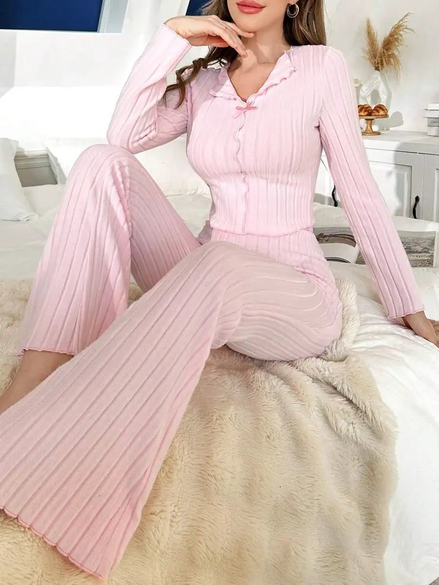 Indumenti da notte invernali Pigiama da donna Set Pigiama Set Indumenti da notte per dormire Lingerie da donna sexy Pantaloni da donna Abiti per la casa caldi